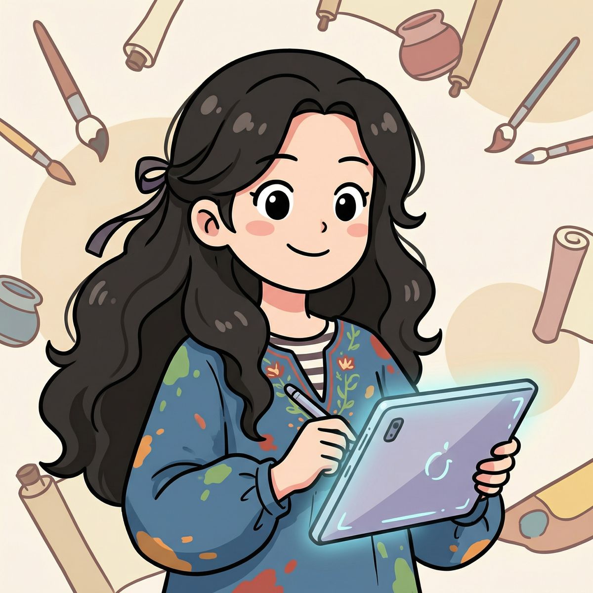 少女萝莉动漫原画师林墨染